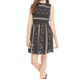 BeBop Summer Floral Dress Casual Smocked Juniors Size Medium White Office Work